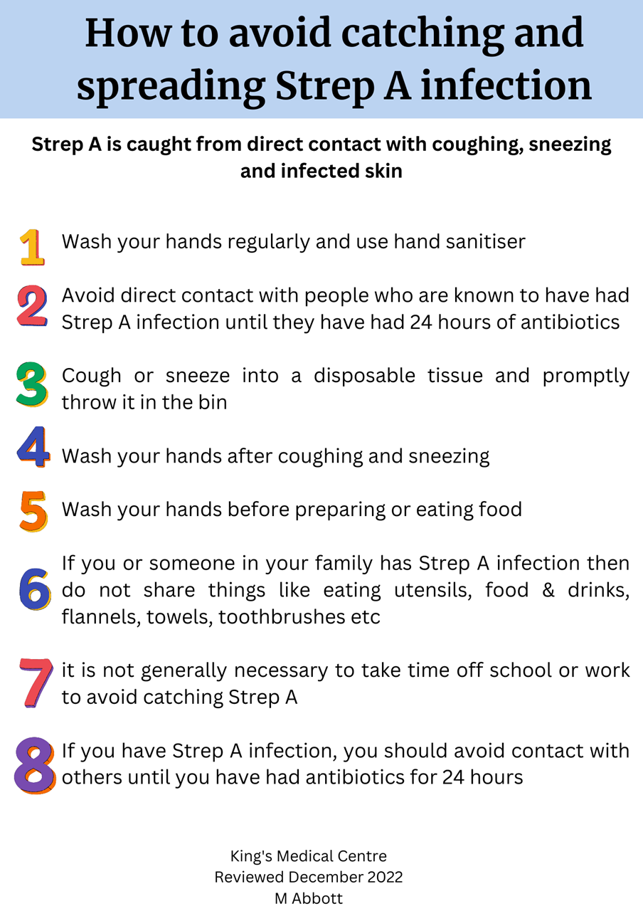 Strep A and Scarlet Fever - King's Medical Centre